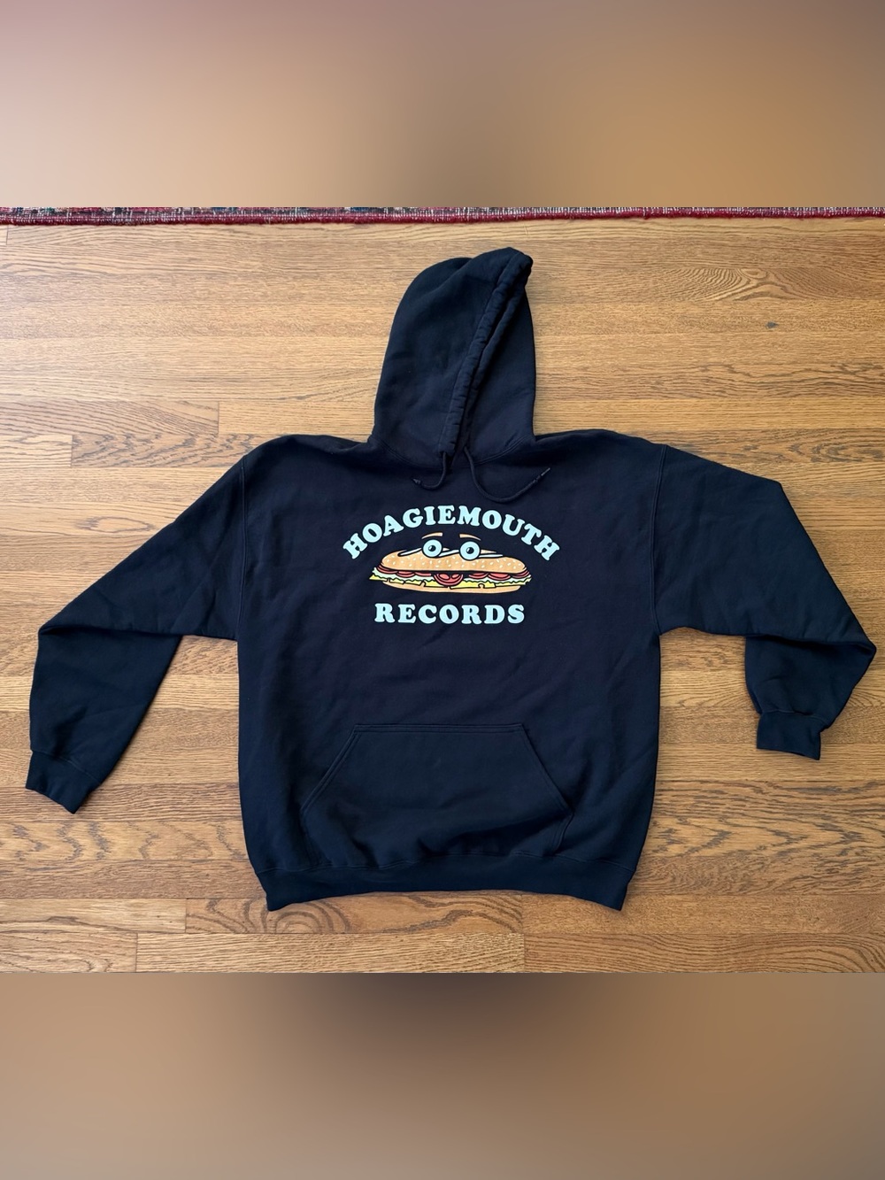 Amos Lee Hoagiemouth Records Graphic Hoodie- Black XL
